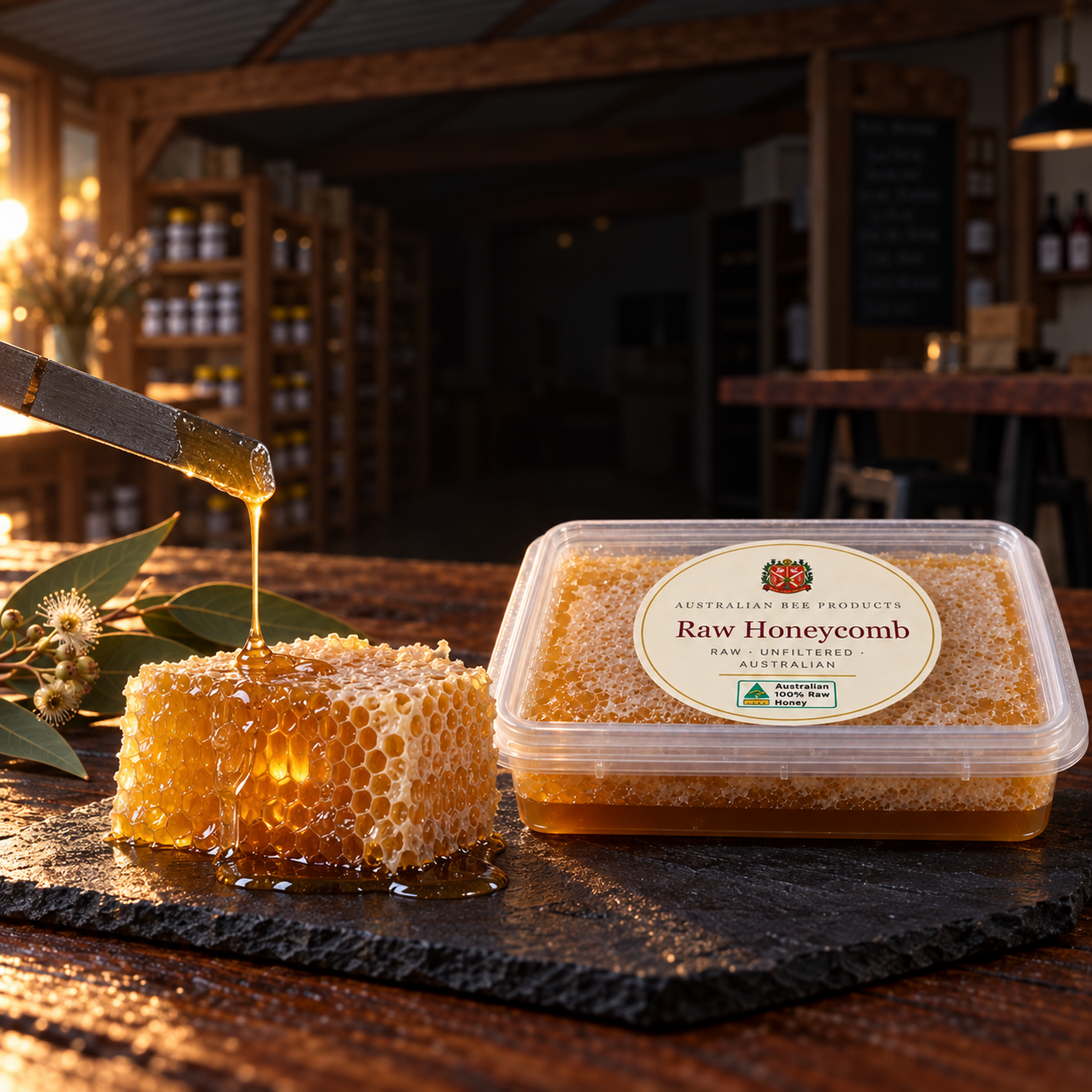 Raw honeycomb collection