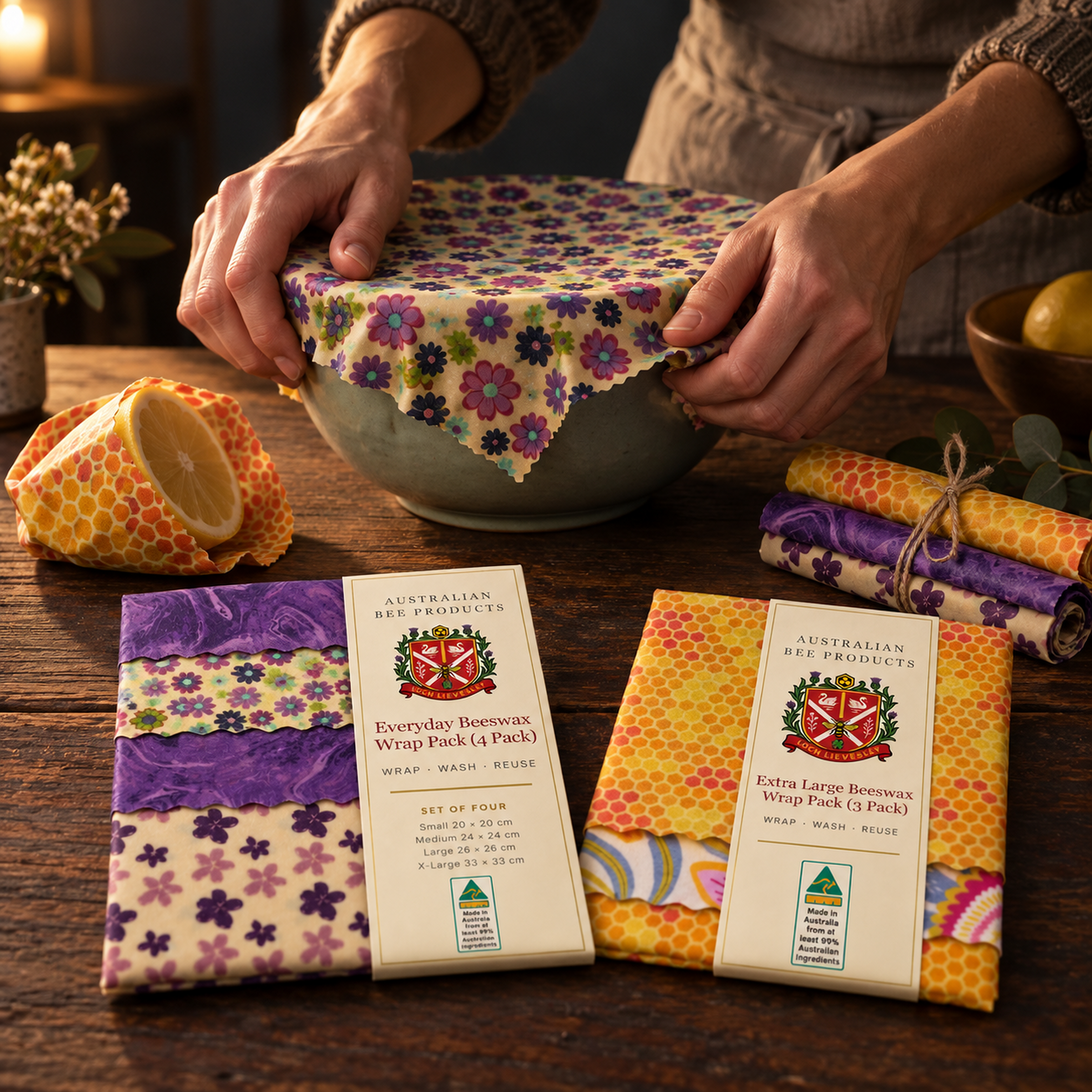 Beeswax food wraps collection