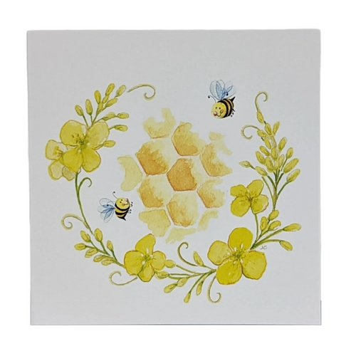 Buttercup Bee Note Card