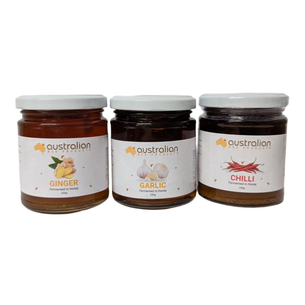 3 Flavour Pack Fermented Honey