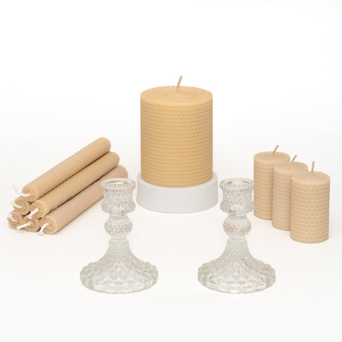 Elegant Dinner Rolled Candle Pack