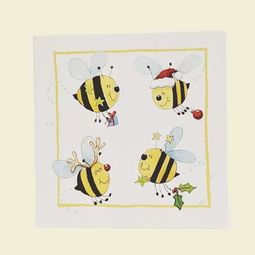 Christmas Bee Note Card