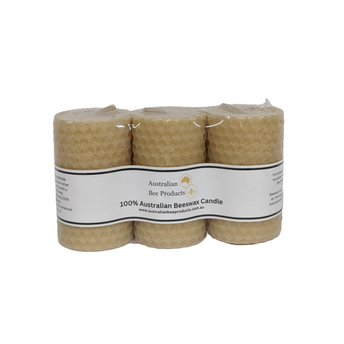 Rolled Beeswax Candles 3 Pack