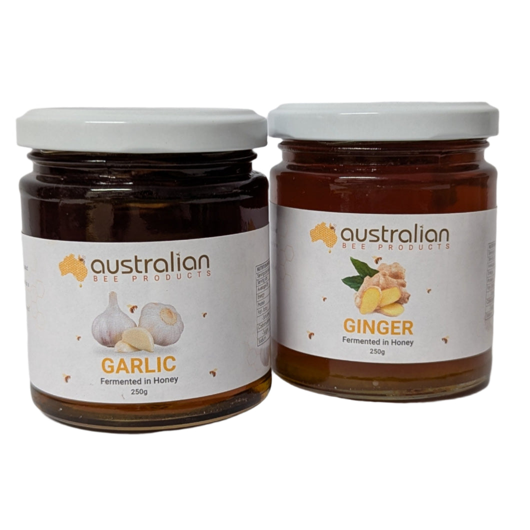 Fermented Honey Ginger & Garlic Combo