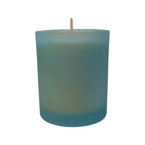 Baby Blue Beeswax Candle Large