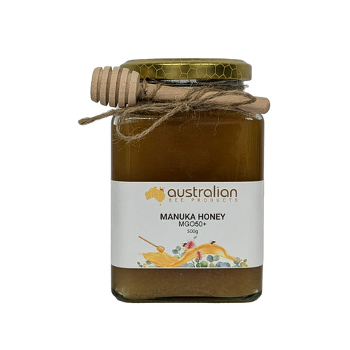 Raw Australian Manuka Honey 500g & Drizzle Stick