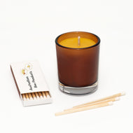 Amber Beeswax Candle