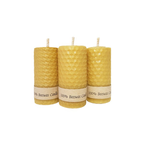 Rolled Beeswax Candles 3 Pack