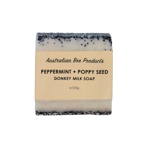 Peppermint + Poppy Seed Soap