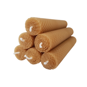 Beeswax Candles 6 Pack Tall